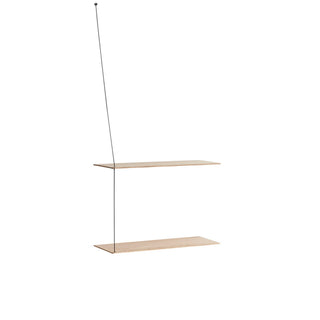 Stedge Wandregal - Regal - Woud - 60cm - Eiche weiß pigmentiert